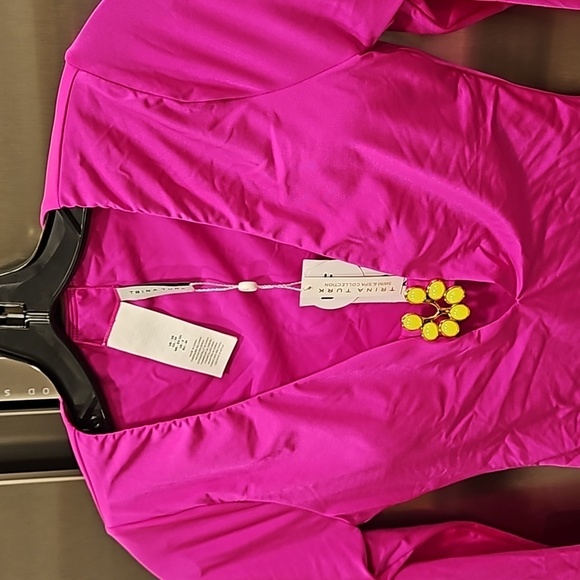 💕TRINA TURK💕 Bijou Solid Paddle Suit ~ Orchard Pink XS NWT - Picture 9 of 16